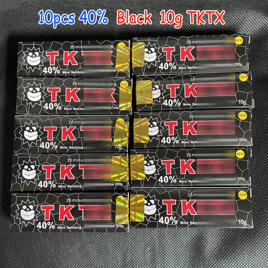 

NEW 10g tktx Tattoo Cream 10pcs Black 40% Original Before Permanent Piercing Makeup Microblading Eyebrow Lips Body Skin305P