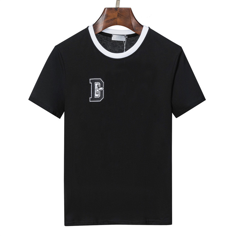 New Fashion Mens Designer T Shirt High Quality Womens Letter Embroidery Short Sleeve Round Neck Luxury Designer Clothing Tees Polo Size M-3XL