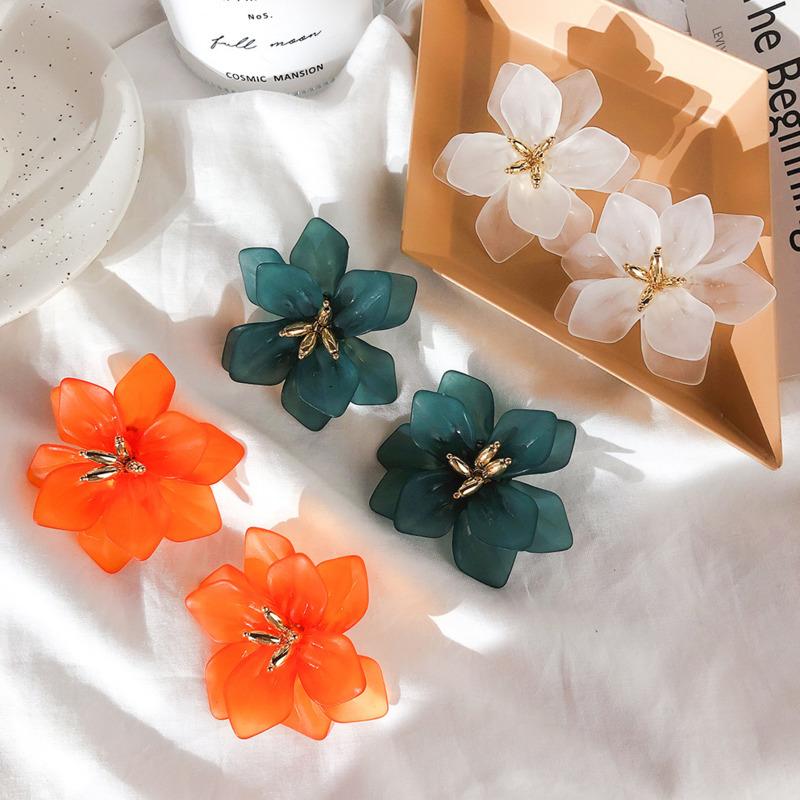 

Dangle & Chandelier 3pair Fashion Boho Flower Earrings For Women Elegant Sweet Resin Jewelry Gifts Accessories Wholesale 2022Dangle