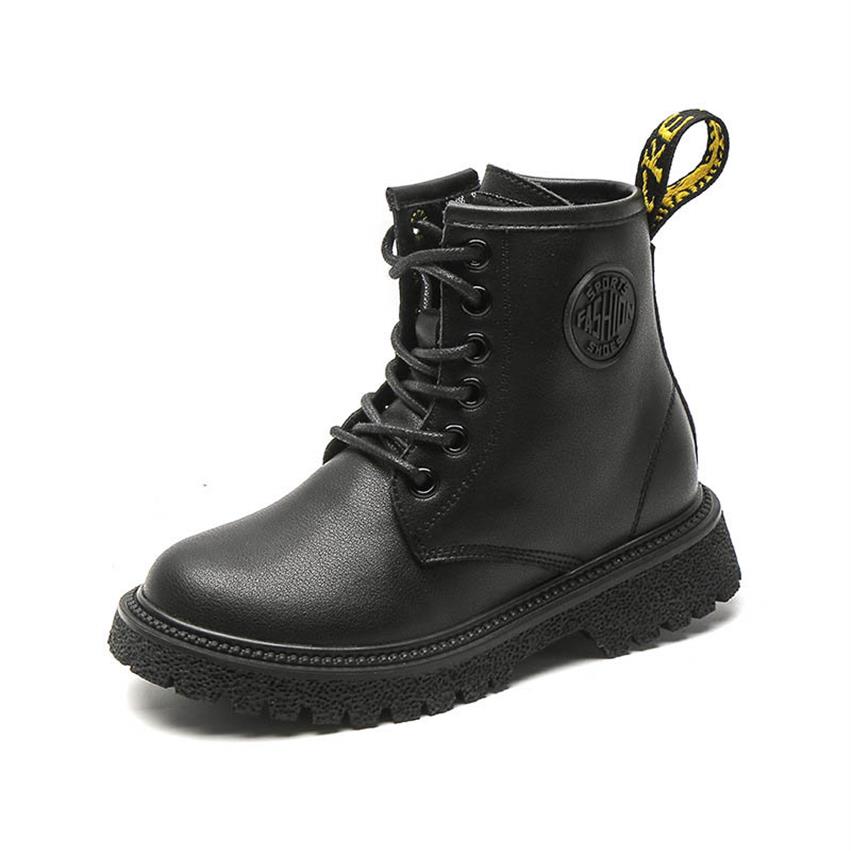 Boots garçons chaussures enfants enfants childaux de la cheville filles chaussures d'automne hiver vache de vache de mode enfants chaussures b773