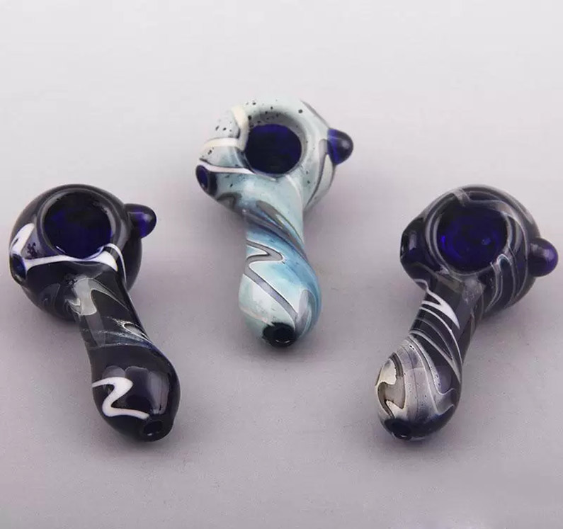 

Factory Wholesale 3Inch Glass Hand Pipes Hand Dry Tobacco Burner for Smoking Rig
