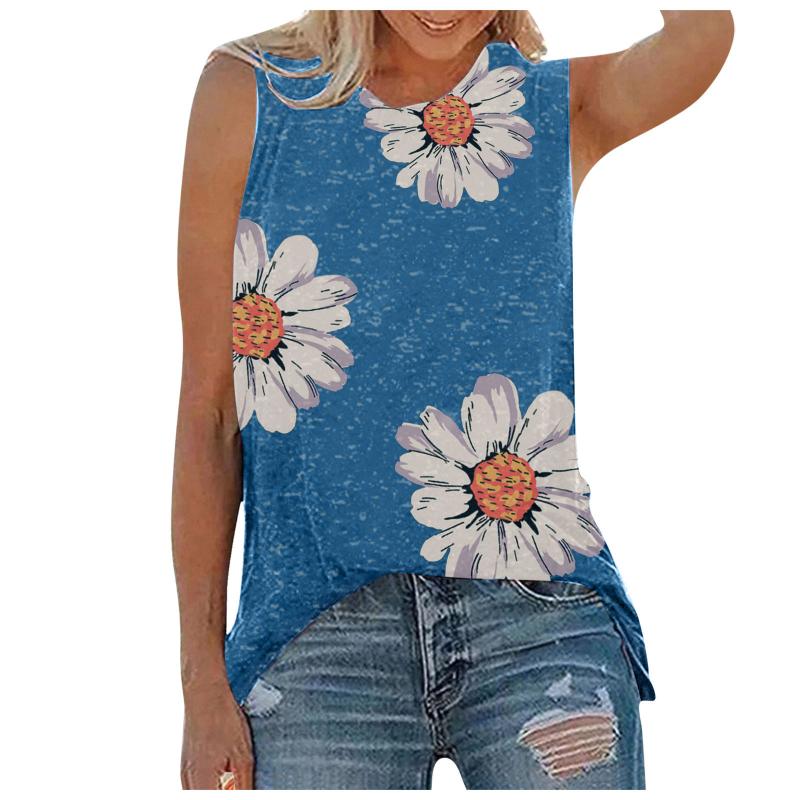 

Women' Tanks & Camis Black Bra Top Women Daisy Print Casual Fashion Tank Tops BraWomen, Grey