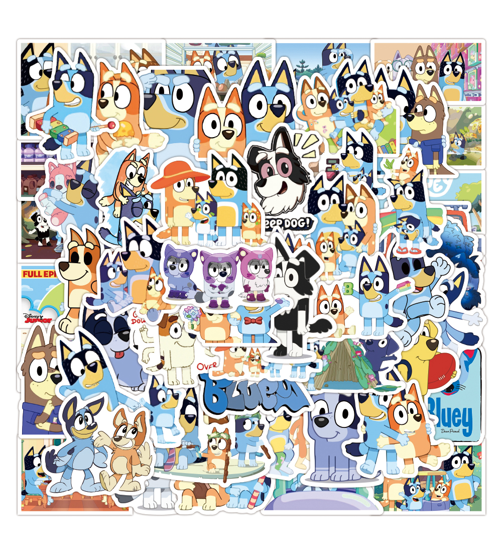 

50PCS Cute Dogs Waterproof Cartoon Laptop Sticker Pack For Luggage Car Guaitar Skateboard Phone Laptop Bicycle Decals Stickers, 50pcs-w-1091