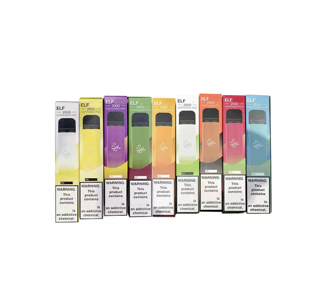 

Elf Bar 12 colors Disposable Vapes E Cigarettes Pod Device 2000 Puffs 950mAh Battery 6.5ml Prefilled Cartridge Vape Vs Puff Plus XXL connpod