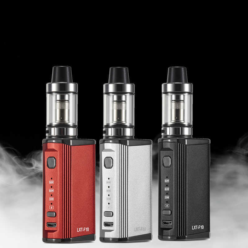 

E-cigarette Box 80W Vape Mods Eletronic Cigarette F10 Starter Kits 1500mAh Battery Variable Voltage Vaporizer 2ml 510 Atomizer