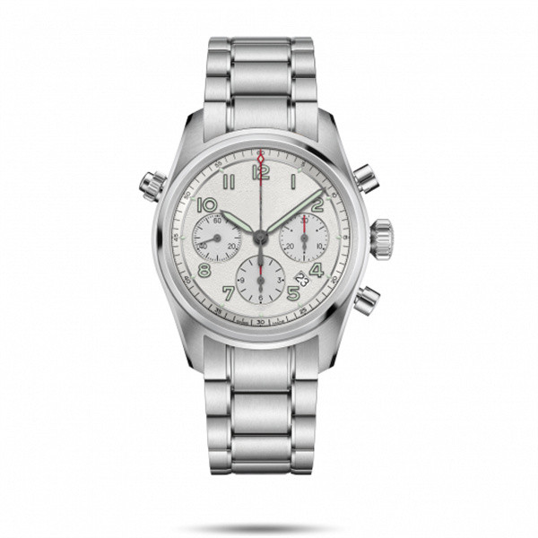 

High quality leisure men's watch, leather and fine steel belt, mechanical automatic chain, calendar, simple, 42mm Tape box, Case