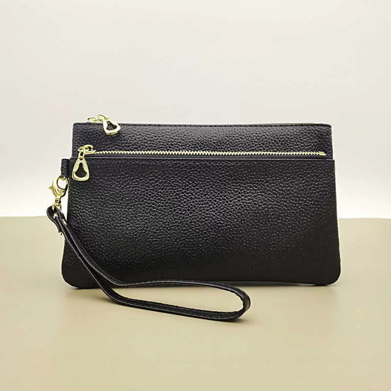 

Wallets 2021 Cowhide Women's Fashion Versatile Hand Leather Mobile Phone Zero Wallet Key Bag
