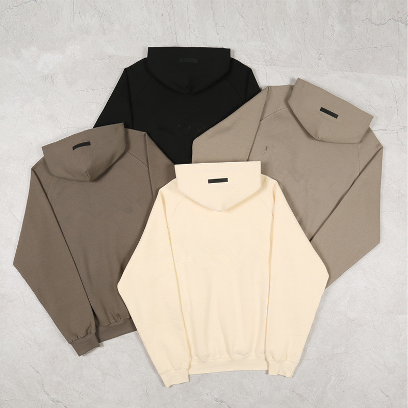 Spring Designer Men Hoody Sweat à capuche Pullover Sweatshirts Esss Homme chaud Vêtements Crème noires Tops Long Sweet Sweat-shirt Applique 22SS