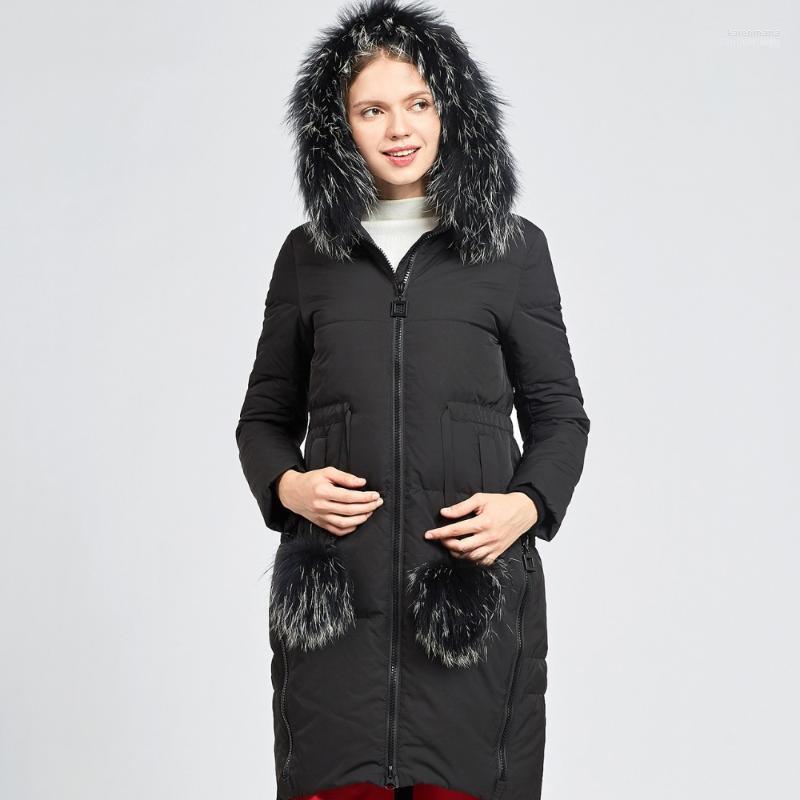 

Women's Down & Parkas Fashion Fur Collar Hooded Warm Winter Coat Women Slim Medium Long Jacket 2022 Autumn1 Kare22, Pink