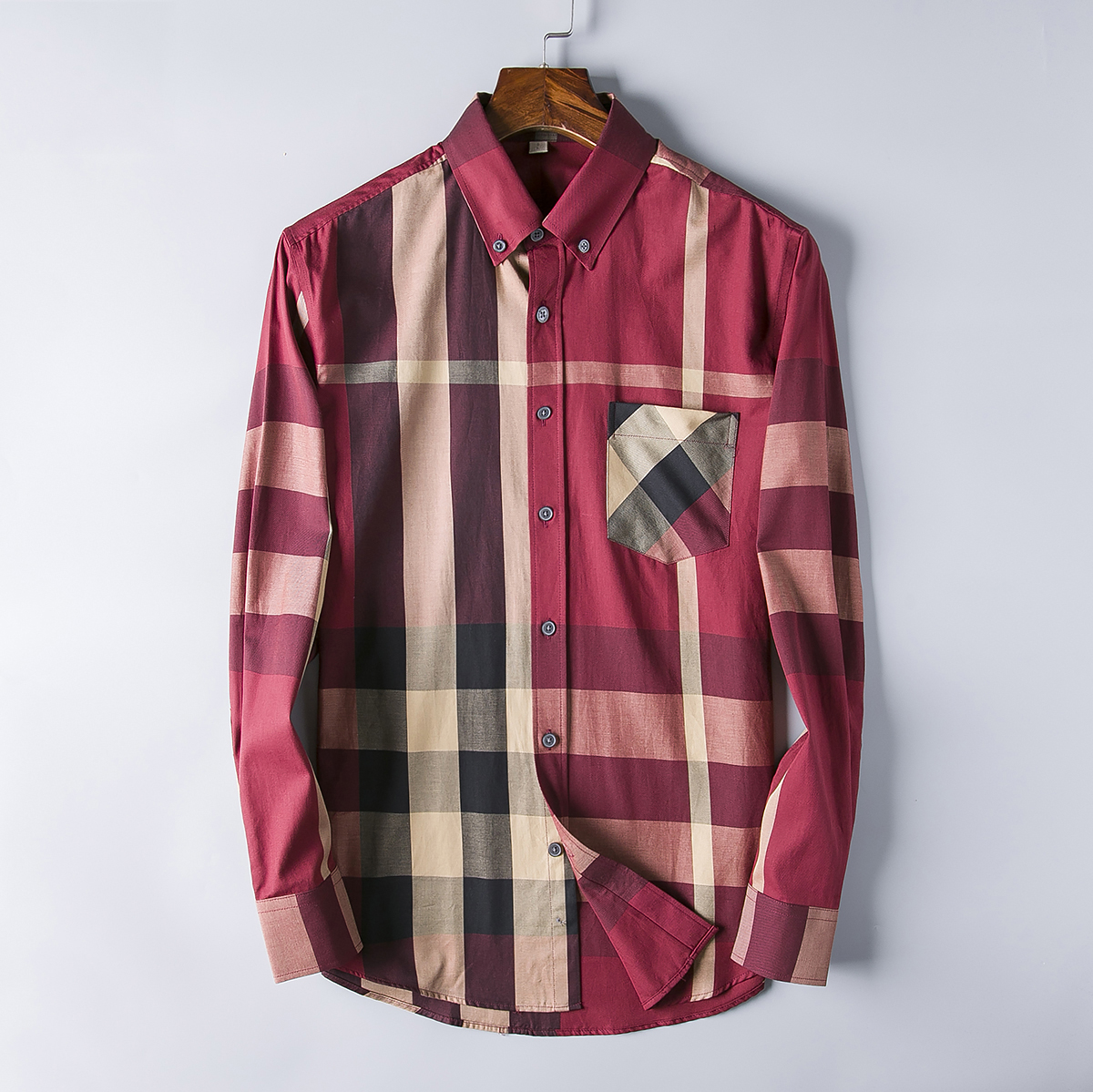 

2022 Luxurys Designers Dress Shirt Menswear Fashion Society Black Men Solid Color Business Casual Long Sleeve M-XXXL AP109