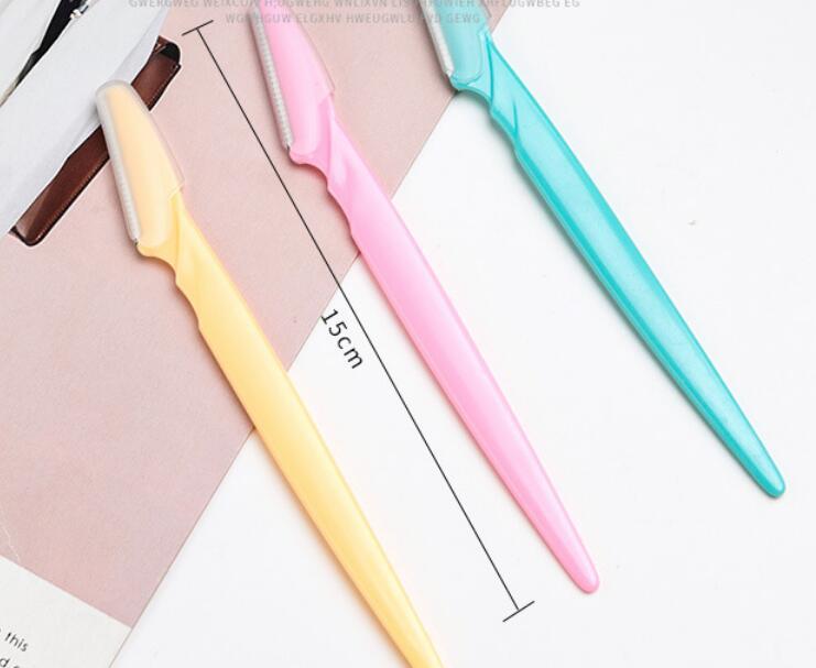 

Face Eyebrow Hair Removal Razors Shaper Trimmer Shaver Women Facial Razor with Precision Cover Stainless Steel Makeup Tool