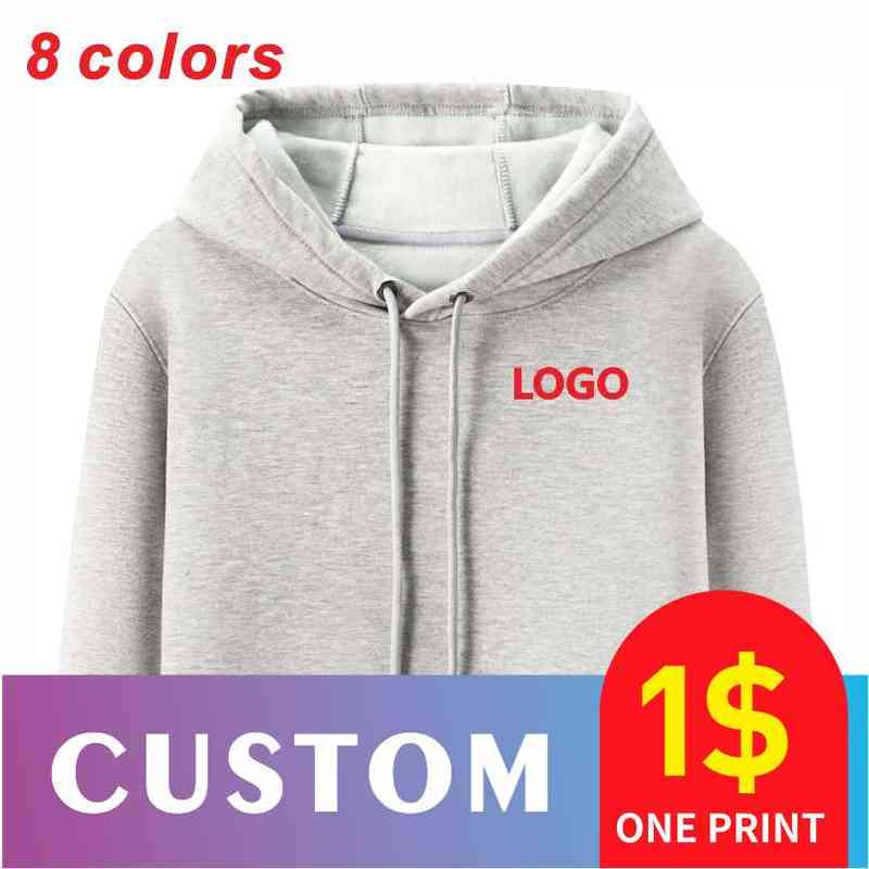 

2022 Sweatshirt Custom Embroidery/Printing Pure Cotton Company Brand Men's And Women's Hoodies Wholesale Y220716, Packing bag