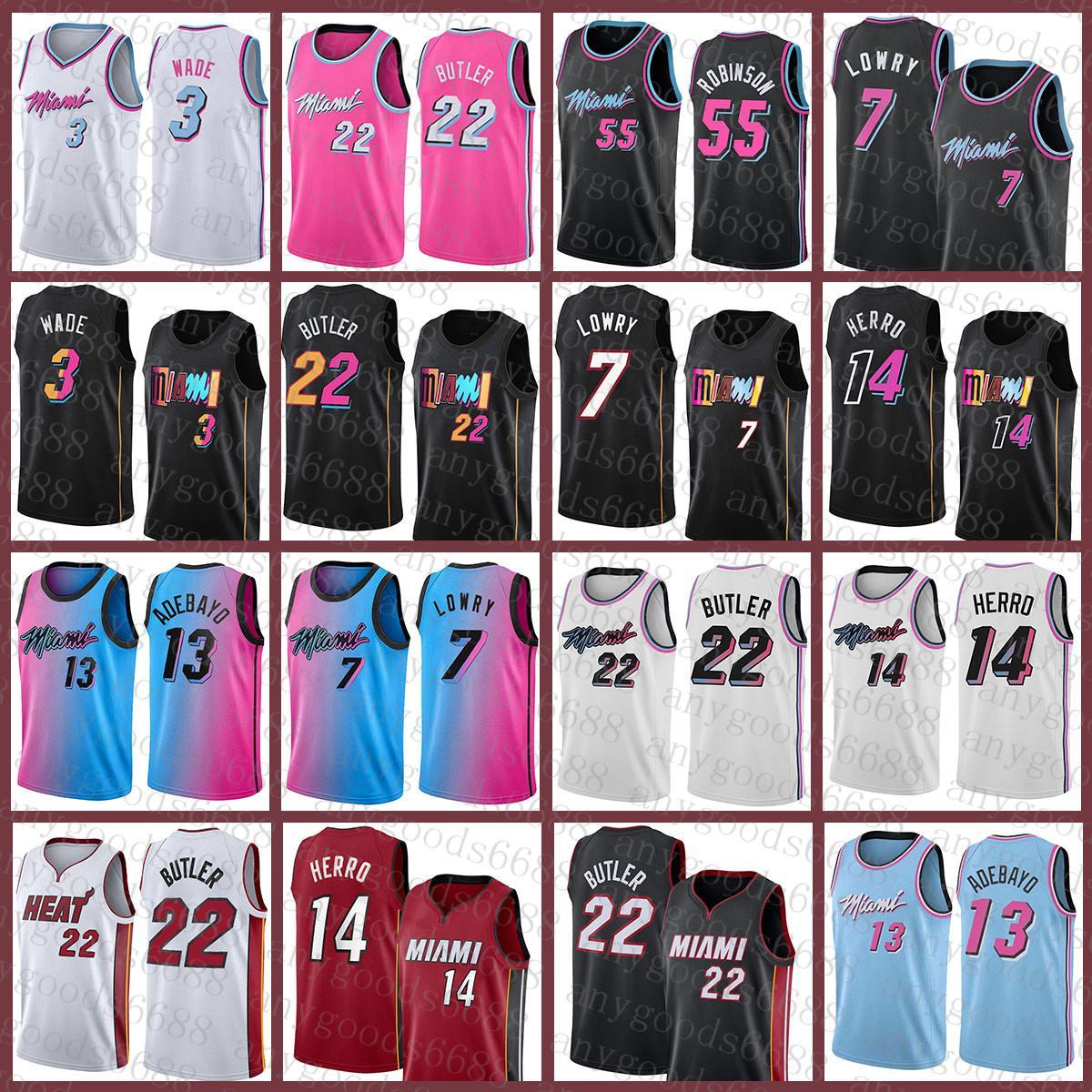 

Miamis Heats Basketball Jersey 7 13 55 Jimmy Butler Dwayne Dwyane Wade Tyler Herro 2021 2022 New 22 3 14 Kyle Lowry Bam Adeba''nba''Jerseys