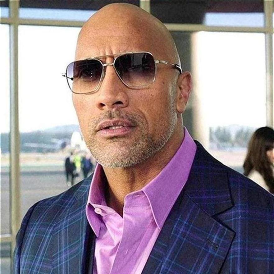 

Sunglasses JackJad Fashion Flight Seven 007 The Rock Style Gradient For Men Square Pilot Metal Brand Design Sun Glasses 17340259j