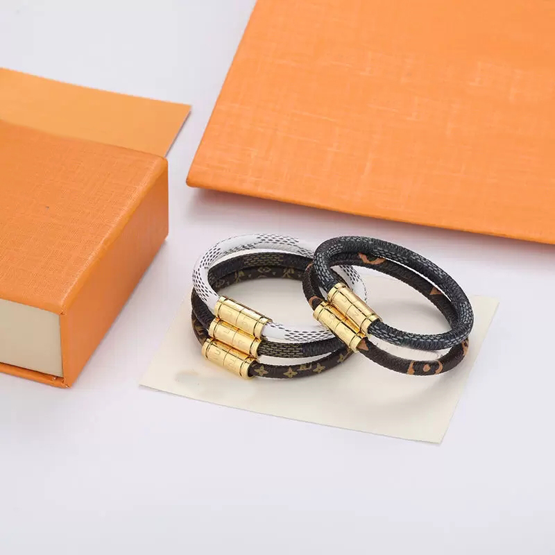 

Luxury Designer Viutonity Bracelet Fashion Men Women Leather Magnetic Buckle Bracelets Chain Jewelry Unisex Wristband 4 Color