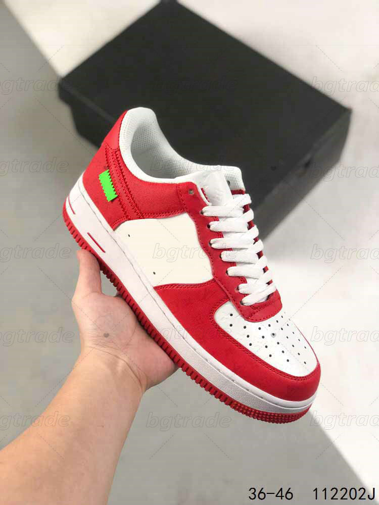 

Classic 1 Low Casual Shoes Blue Red Green Monograms Embossed Leather Platform Trainers Fashion Mens Womens Joint Name Outdoor Sports Sneakers
