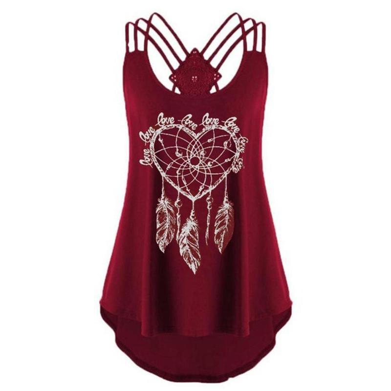 

Summer top Sexy Off Shoulder Women Vest Printed Loose All-match Backless Spaghetti Strap Tank Top Solid Color Feather 220524, Navy blue