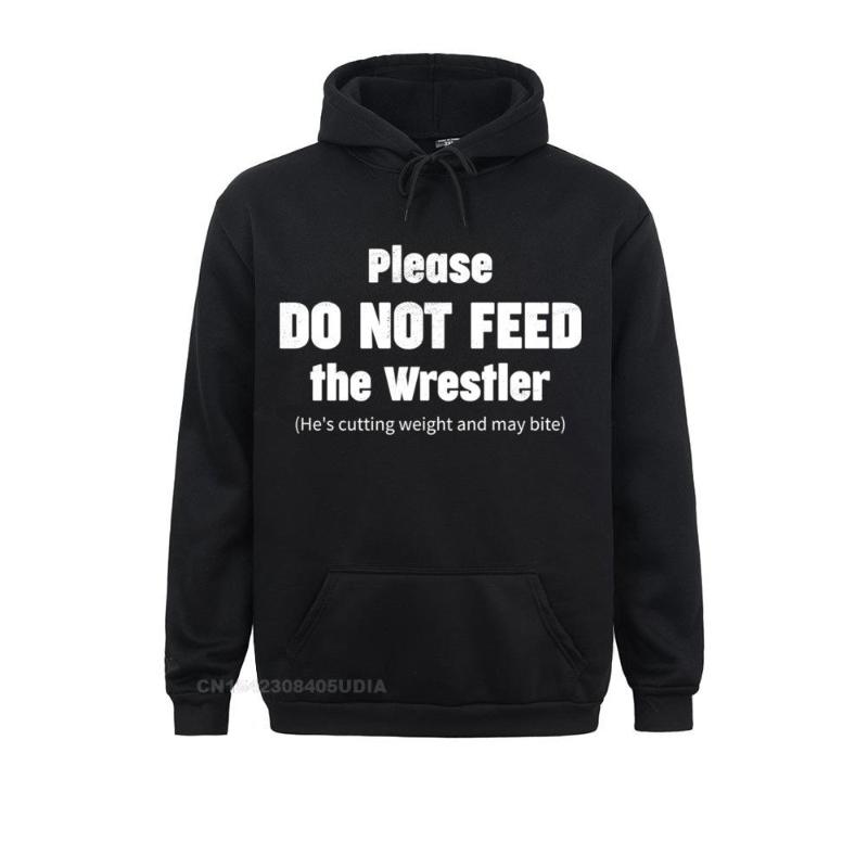

Men' Hoodies & Sweatshirts Please Do Not Feed The Wrestler Funny Wrestling Pullover Hoodie Long Sleeve Arrival Clothes Mens, Purple
