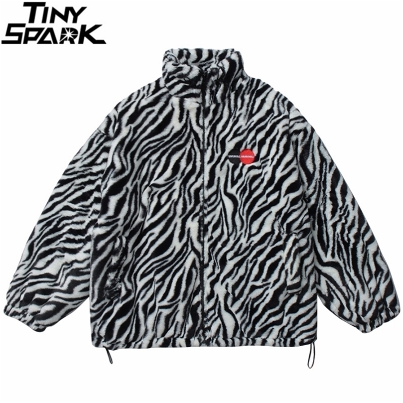 

Bomber Jacket Men Streetwear Harajuku Embroidery Zebra Print Furry Jacket Coat Winter Casual Jacket Coat Outwear Thick 201127, A10d016 black
