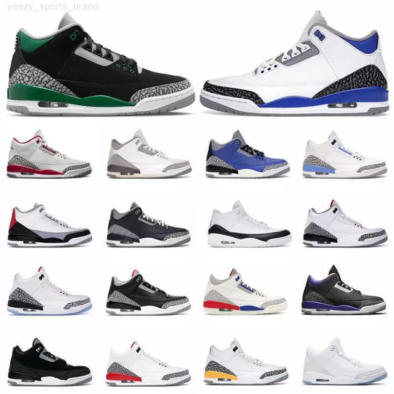 

Jumpman 3s Basketball shoes men women Pine Green Racer Blue Cool Grey jorden 3 Retro Black Cement low running shoes Georgetown jogging, Aj3rbc5