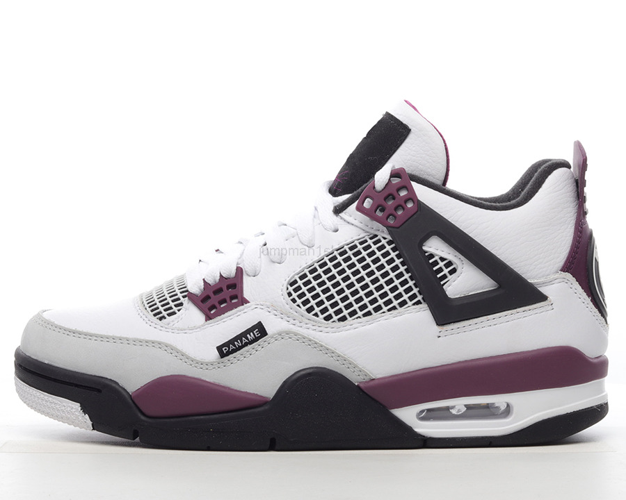 

Saint-Germain x Jumpman 4 Basketball Shoes White Bordeaux Neutral Grey outdoor running trainers sports Sneakers Ship With BoxTopsport, #1