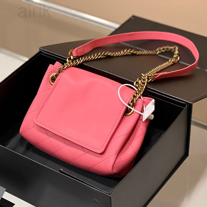 

Handbags Women Shoulder Bags Totes black calfskin caviar classic Diamond quilted bag chains double flap medium Genuine Leather cross body, #22 22cm