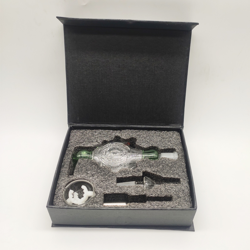 DPGHS048 14 mm Smoking 5.5 Inch Tortoise Collector NC Kit Straw in Black Box-image-764055764