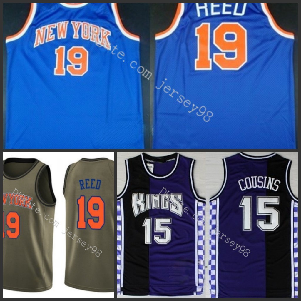 

New York''Knicks''men 19''Willis''Reed#15''De Marcus Cousins Jersey