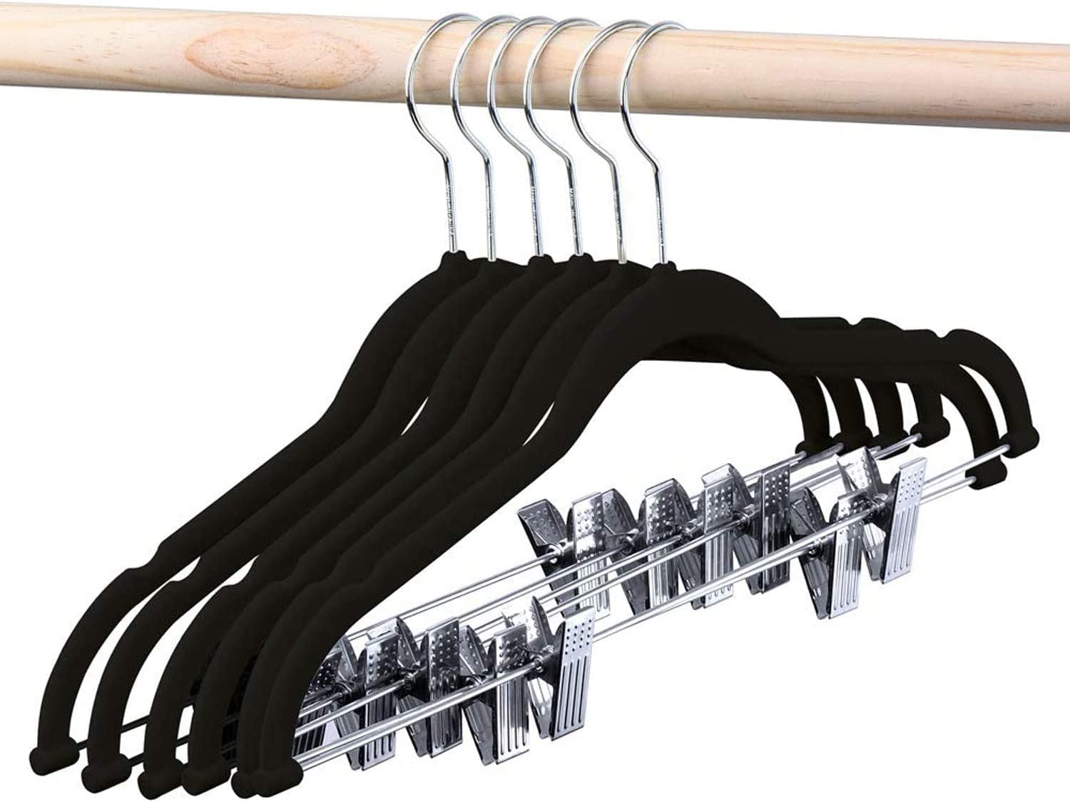 

Noebamll Durable Ultra Slim Velvet Clothes Hangers for Skirts