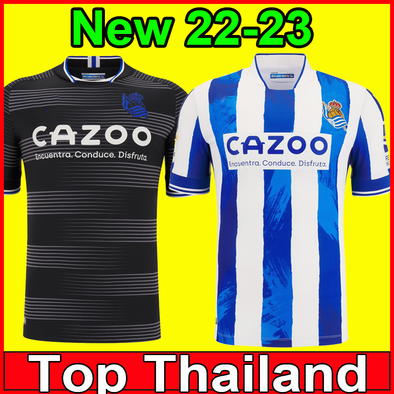 

22 23 Real Sociedad soccer jerseys 2022 2023 camisetas de futbol Portu WILLIAN J. SILVA OYARZABAL Merino ISAK Men kids kit home away football shirts Uniform, 23 away