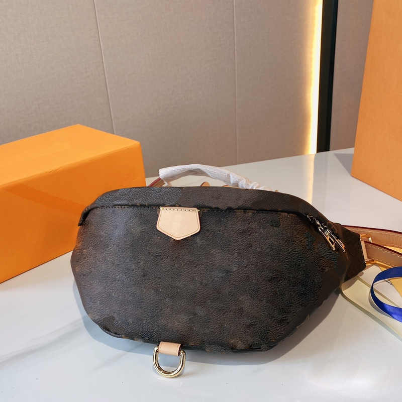 

Newest Stlye Bumbag Famous Fashion Casual High Quality Waist Bag Cross Body Shoulder Purse Belt Bags Pocket Handbags Bum Fanny Pack Brown Unisex Bum #M43644, No bag