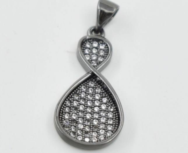 

crystal micro pave cz zircon cubic zirconia beads copper making silver gold black plated Pendant findings sw3y4