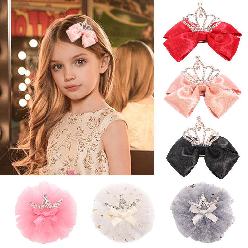 

Hair Accessories Clearance Baby Girl Infant Accessory Cloth Crown Born Gift Toddlers Clips Hairpin Princess Children Cute Headwear