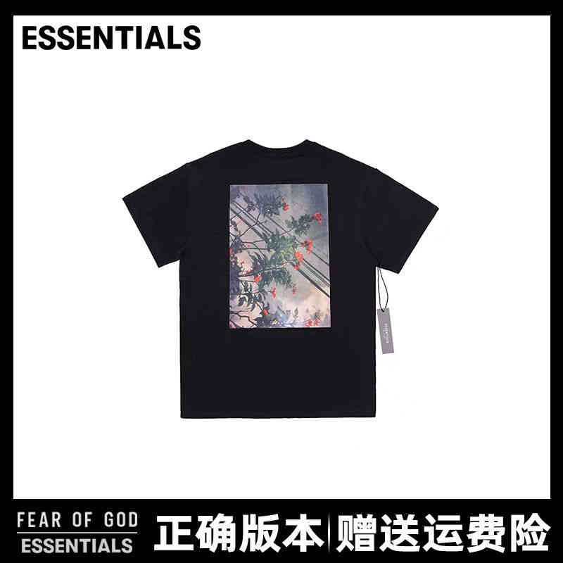 Fashion Essentials Designer t shirts Unisex Men's T-shirts High Version Short Sleeve T-shirt Flower Women's Double Thread Lovers Style