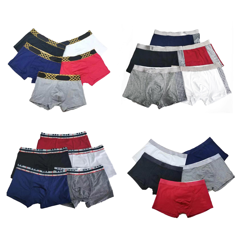 

Designer Mens Boxers Underpants Classic Men Shorts Underwear Breathable Underwears Casual Sports Comfortable Fashion a Pack of 3 Piece 6 Styles Available, Style 1 (random 3 color)
