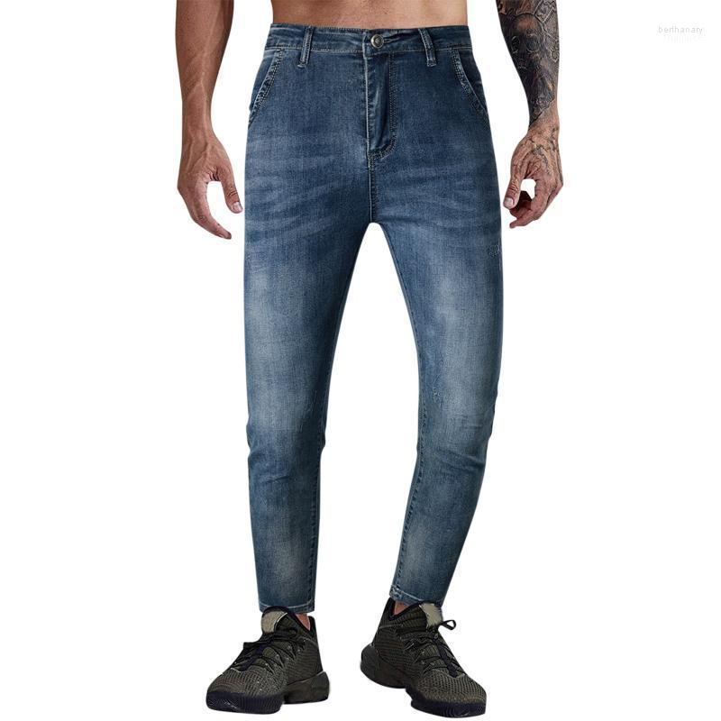 

Men's Jeans Jean's For Men Slim Pocket Zipper Pencil Men's Solid Casual Pants Trousers Denim Warm FuzzyMen's Men'sMen's Bert22, Blue