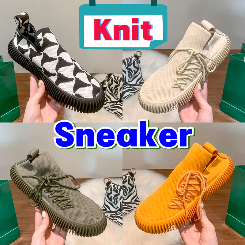 

Ripple Tech Knit Sneaker Running Shoes Designer Women's Shoes 2022 Summer Fashion New Trend Color Matching Men Mesh Striped Rubber Soft Sole Shoe Size 35-45, Shoes box
