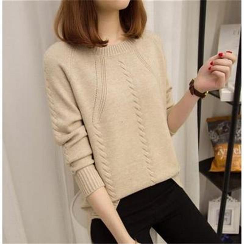 

Women' Sweaters Autumn Fashion Korean Casual Long Sleeve Jumper Female Tricot Pullover Tops Knitted Winter Sweater Women PZ1857Women
