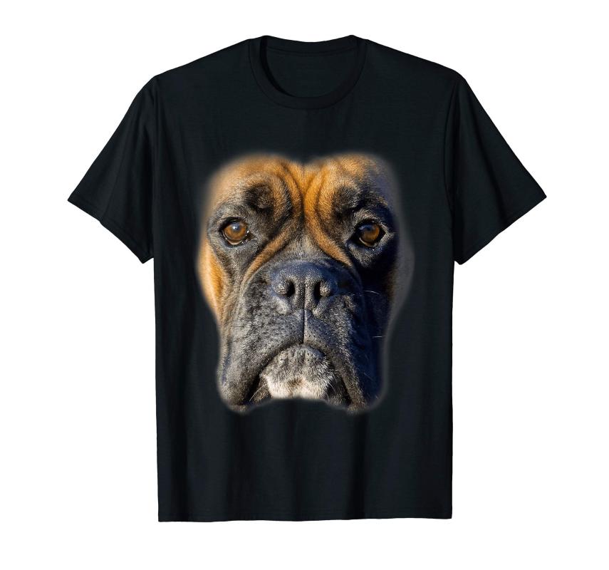 

Men' T-Shirts Animal Lover Gift Boxer Face Funny Dog Lovers T-shirt, Men-darkpurple