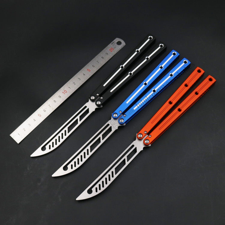 

balisong knives sea monster Kraken G10 trainning trainer automatic benchmade knife not sharp jilt knife collection folding bushing system Xmas gift