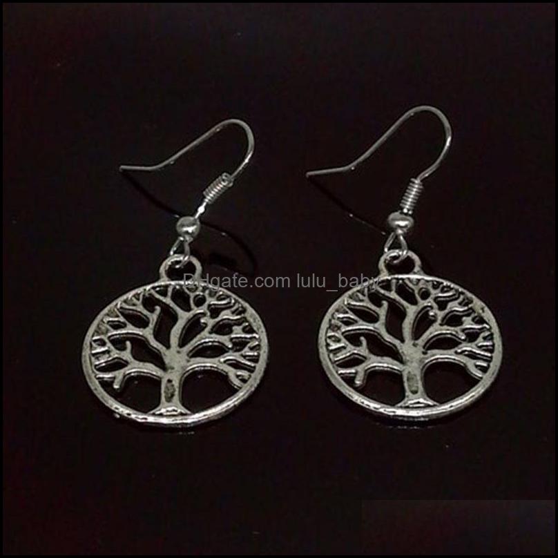 

Dangle Chandelier Earrings Jewelry Tree Of Life Hollow Trees Eardrop Sier Plated Retro Fashion Lady Big Earring 0 8Zk J2B Drop Delivery 20