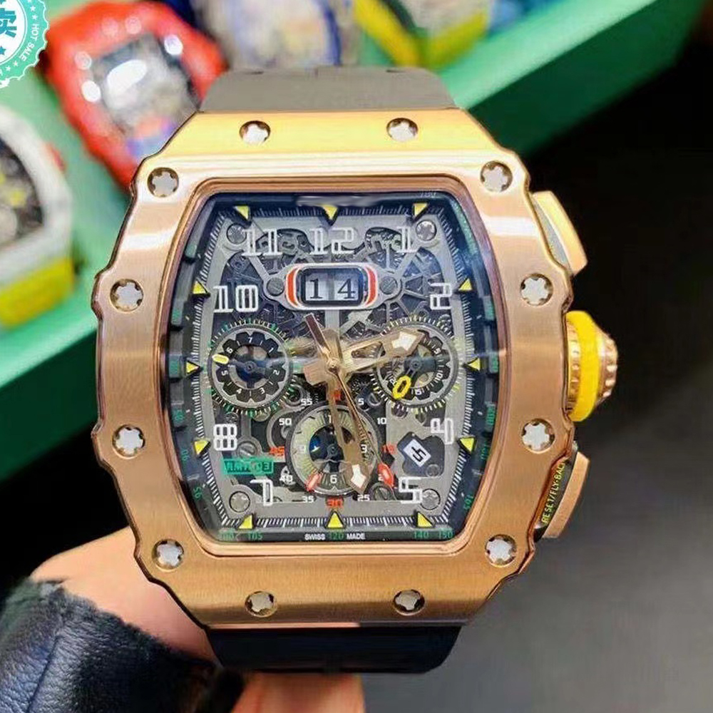 

mens watches Automatic watch calendar blakc color dial sapphire fine steel day date mechanical movement, Customize