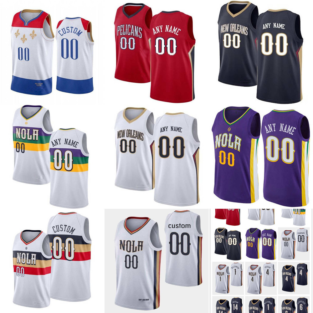 

75th Custom Men Women Youth New''Orleans''Pelicans''Zion 1 Williamson Devonte 4 Graham Brandon 14 Ingram Nickeil 6 Alexander-Walker Basketball Jerseys, Color
