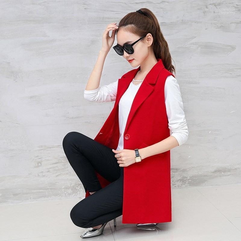 

Women' Vests 2022 Women Elegant Office Lady Pocket Sleeveless Jacket Solid Casual Soild Waistcoat Outwear Luci22, Black