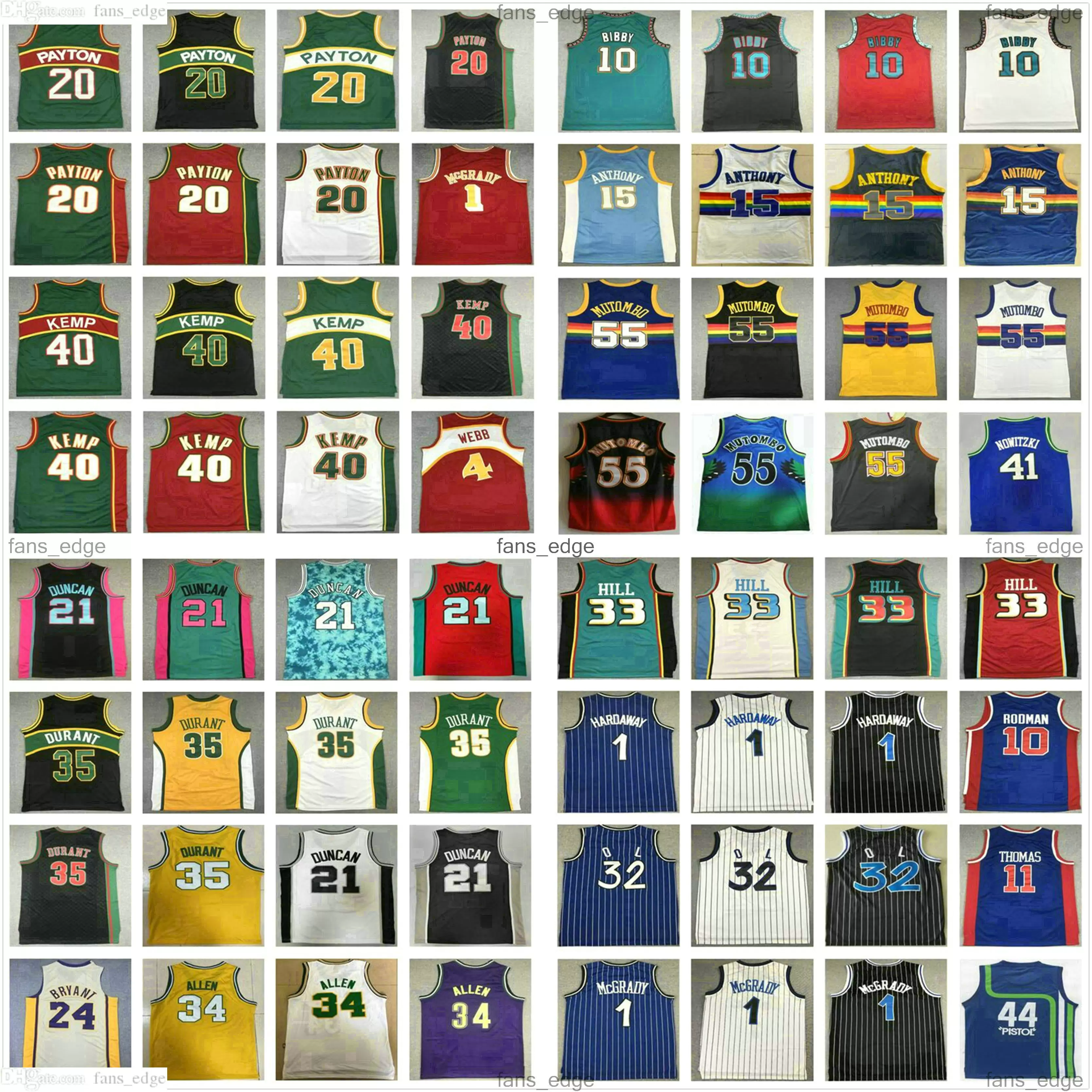 

Retro Gary 20 Payton Basketball Jerseys Shawn 40 Kemp Spud 4 Webb Mike 10 Bibby Dikembe 55 Mutombo Anthony 15 Carmelo Dirk 41 Nowitz''nba'', Tell us which one