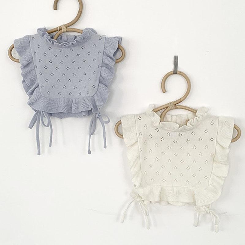

Jackets Cute Girls Waistcoat Kids Knitted Vest Sweater 2022 Spring Baby Clothes SweatersJackets, S21202 white