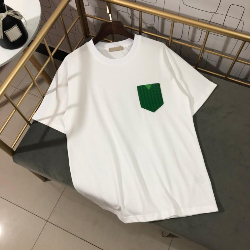 

Men' T-Shirts Summer Men' Short Sleeve Artificial Leather Cotton Breathable Stylish And Casual White Green -XXL Large SizeMen