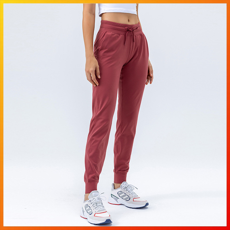 Pantalons de sport de jogging pour femmes tenues de yoga haute taille minceur de pieds décontractés pantalon cuit