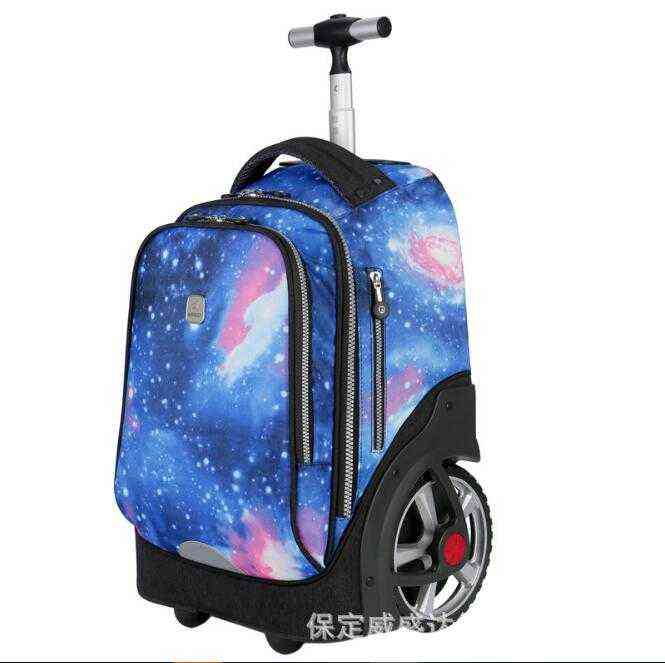 

large wheels School Rolling backpack Bags for teenagers travel trolley bag Children wheeled backpack bags for travel bag wheels AA220316, 18 inch