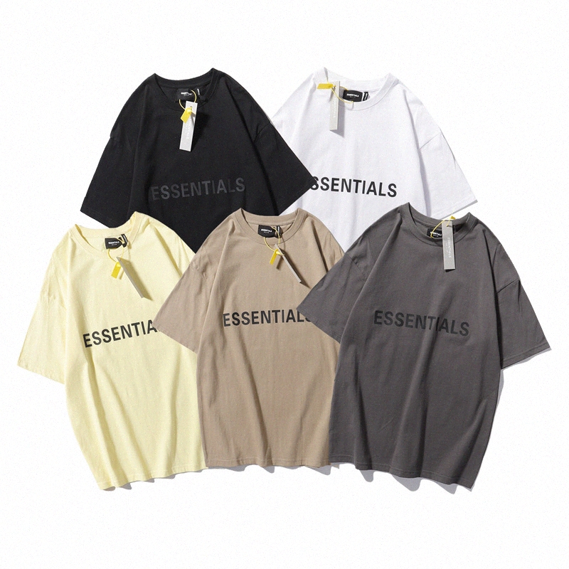 Designer Tide Men Women ess T Shirts Chest Letter Laminated Print Short Sleeve High Street Loose Oversize Casual T-shirt Cotton Tops Asian size S